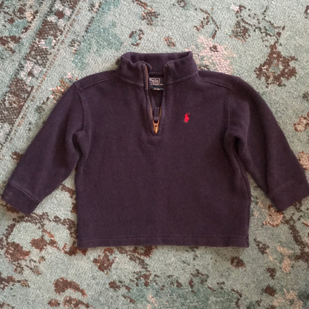 Infant’s Navy Blue Polo quarter zip pullover